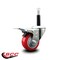 Service Caster 3'' Red Poly Swivel 3/4'' Expanding Stem Caster Total Lock Brake SCC-EXTTL20S314-PPUB-RED-34 - alternate 4